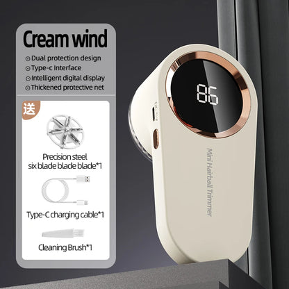 Lint Remover USB Charging Electric Pellet Machine Hair Ball Lint Trimmer Portable Electric Clothes Lint Machine High-Speed Moto